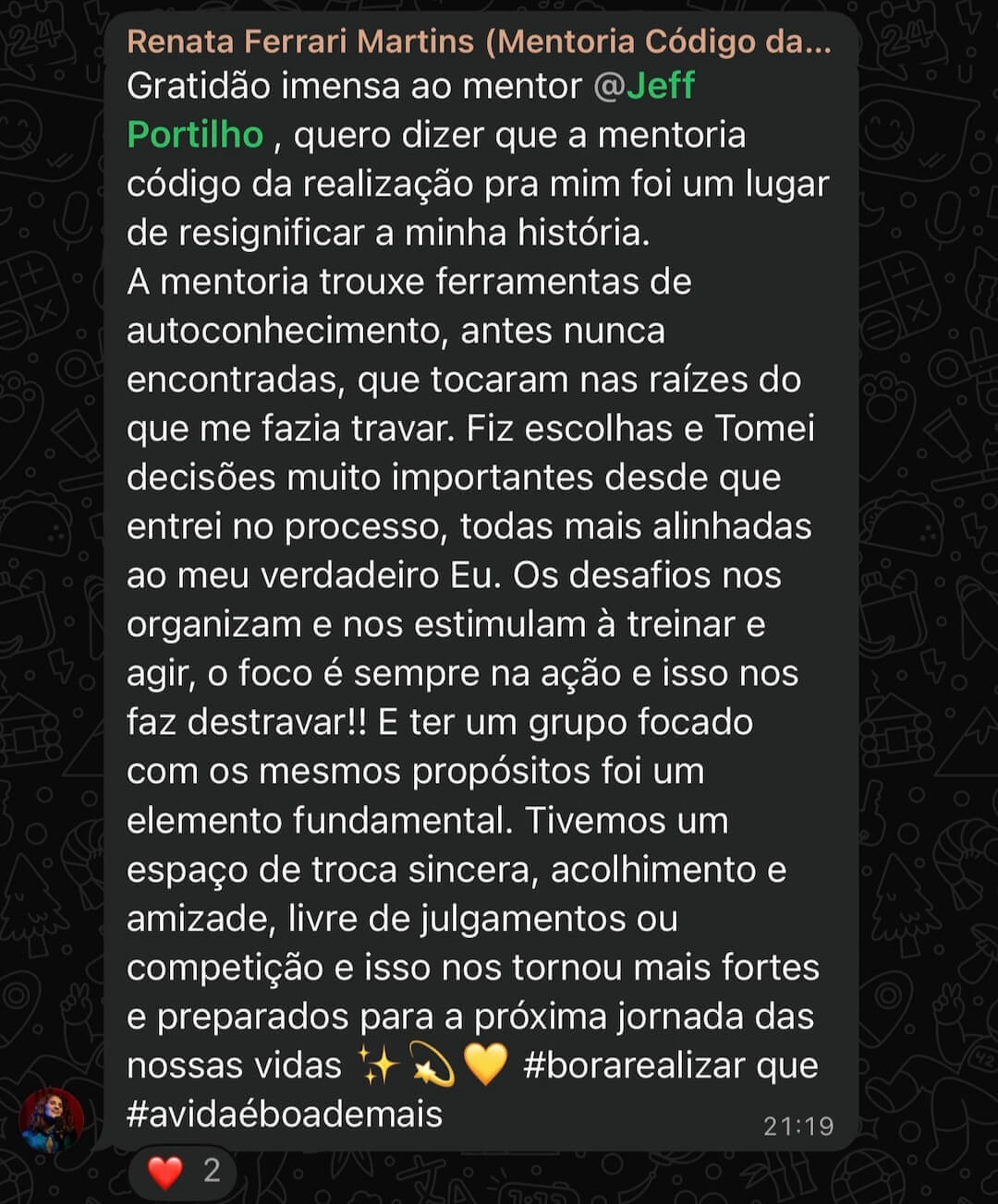 Depoimento Renata