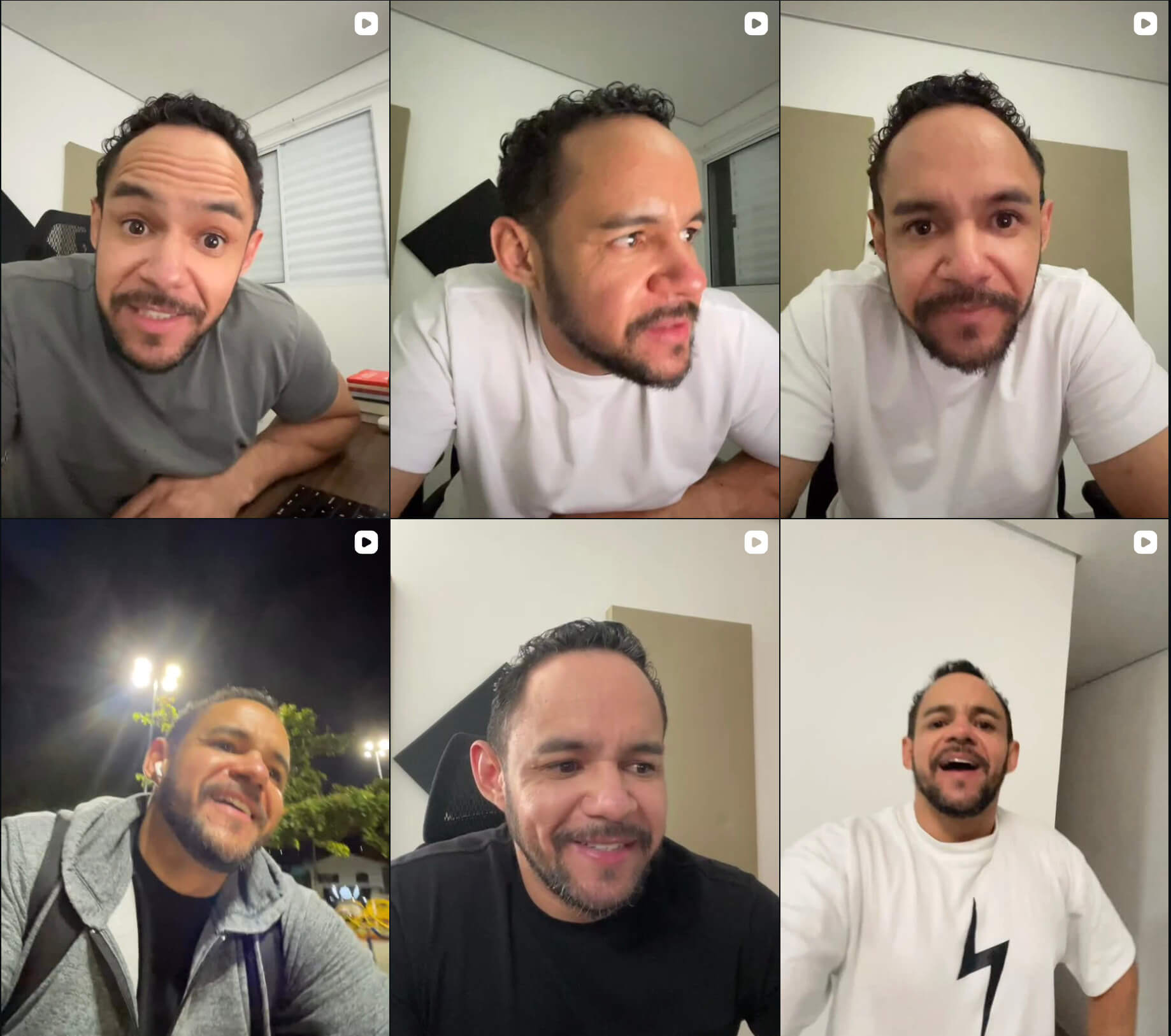 Primeiros vídeos — quebrando o bloqueio